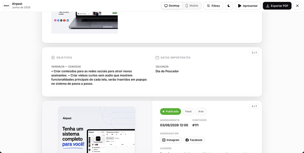 Do planejamento ao slide