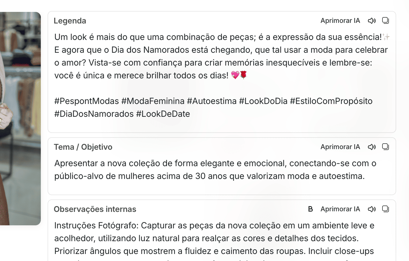 Aprimore o que já existe